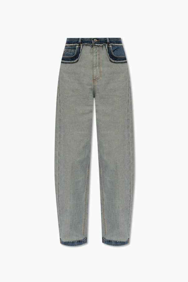 BLAU Jeans with inside-out effect