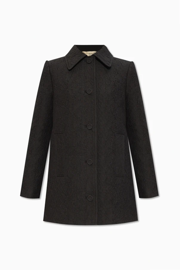 SCHWARZ Coat with textured pattern