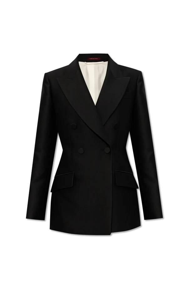 BLACK Double-breasted blazer