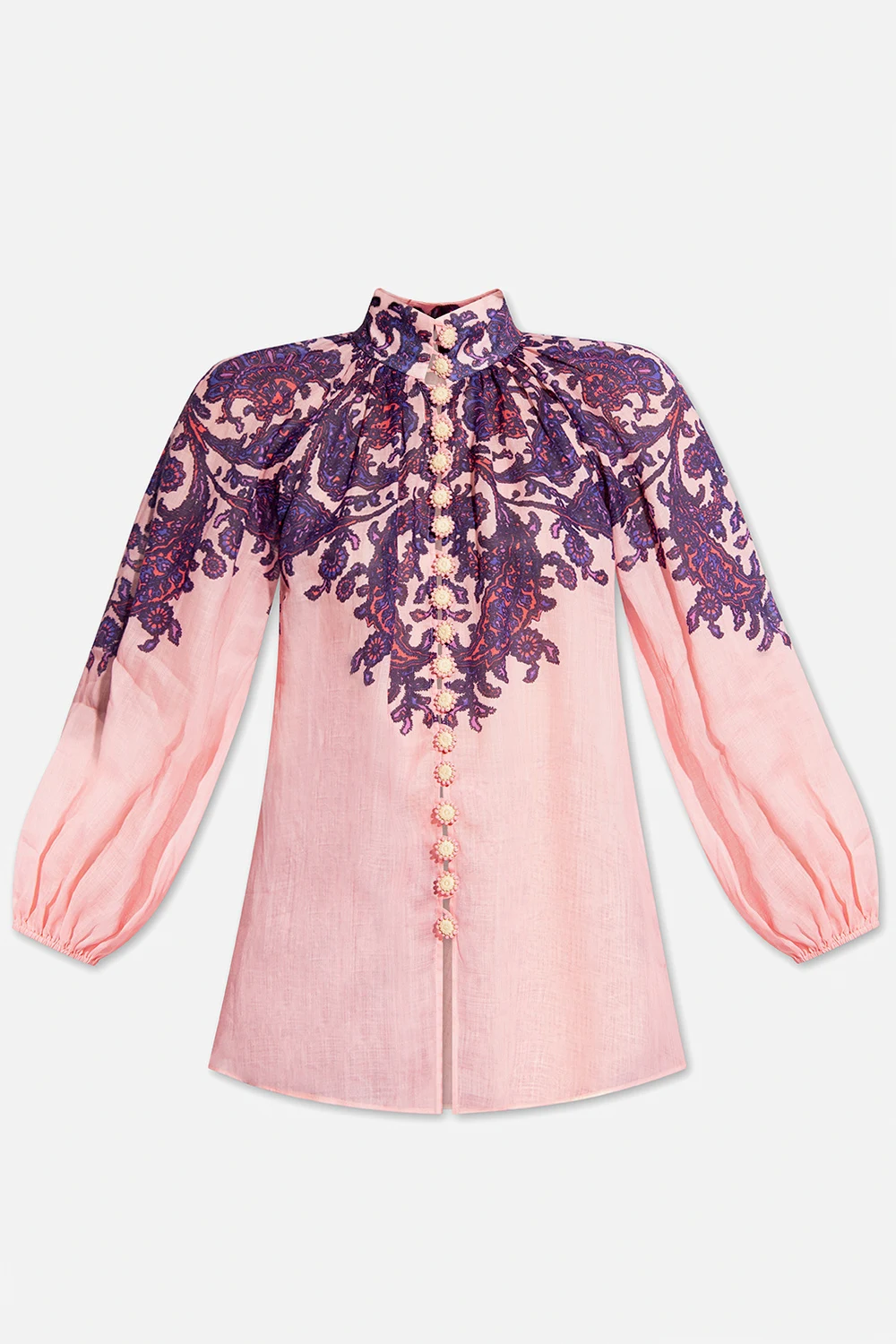 Shirt with decorative buttons
