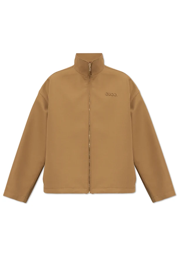 beige Jacket with logo