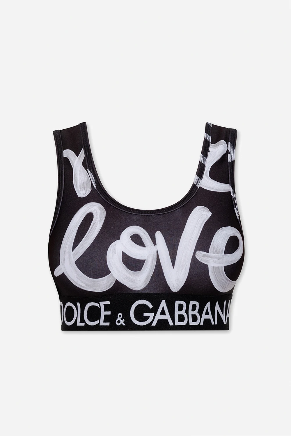 BLACK Crop top with logo