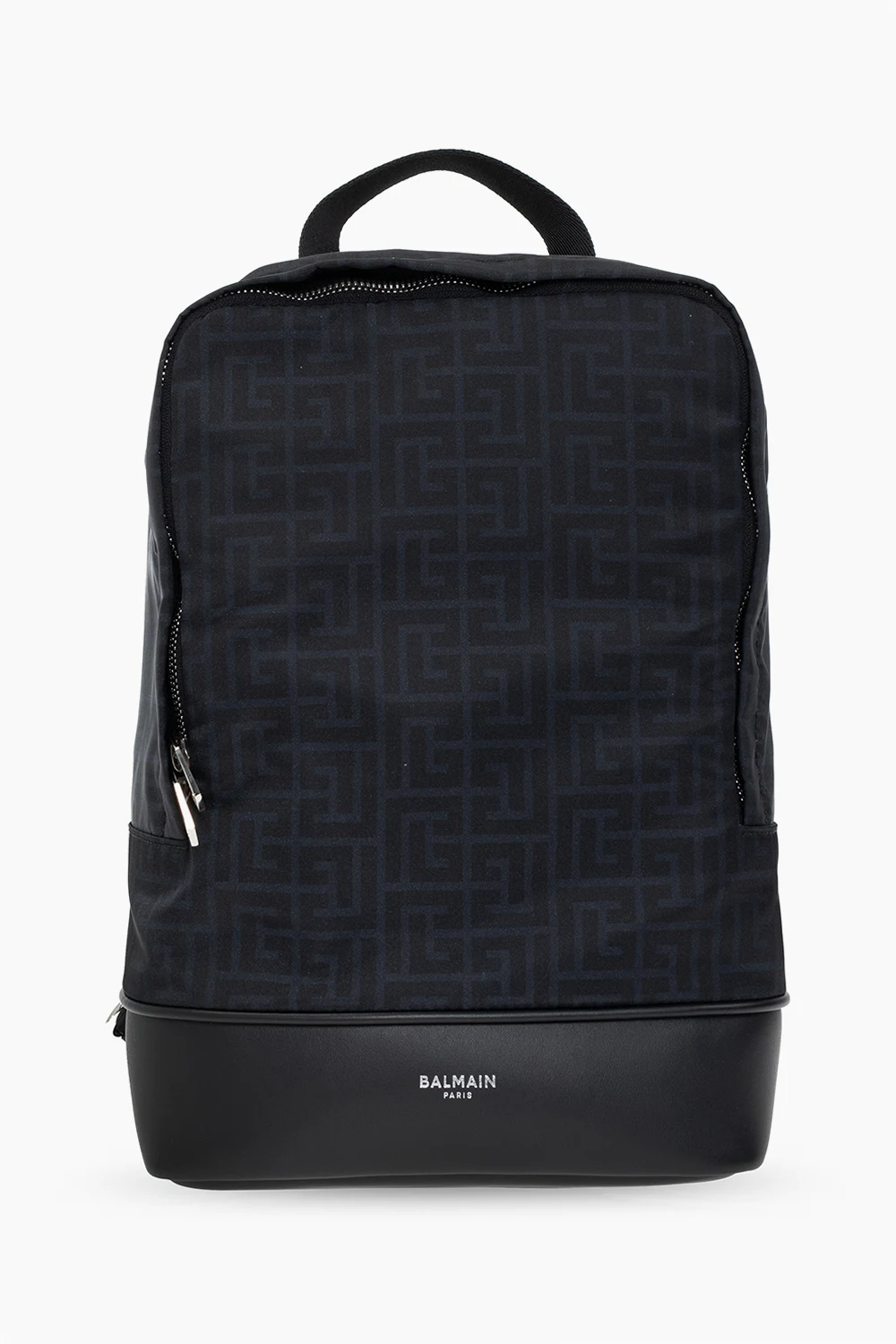 BLACK Backpack with monogram
