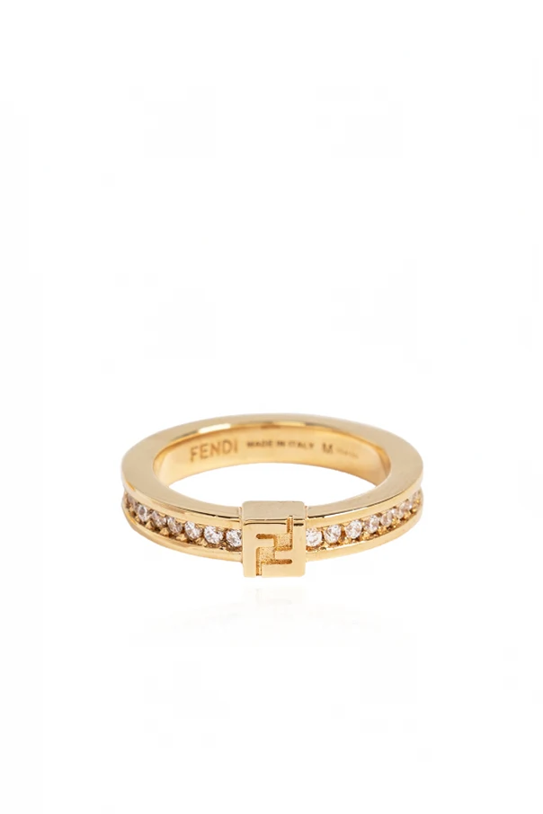 GOLD Ring mit schimmernden Kristallen