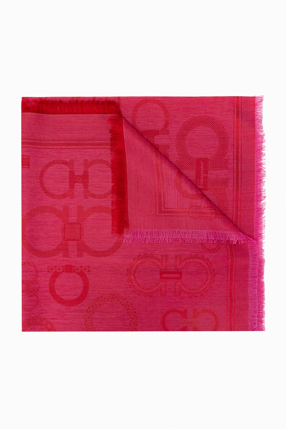 PINK Scarf with Gancini pattern