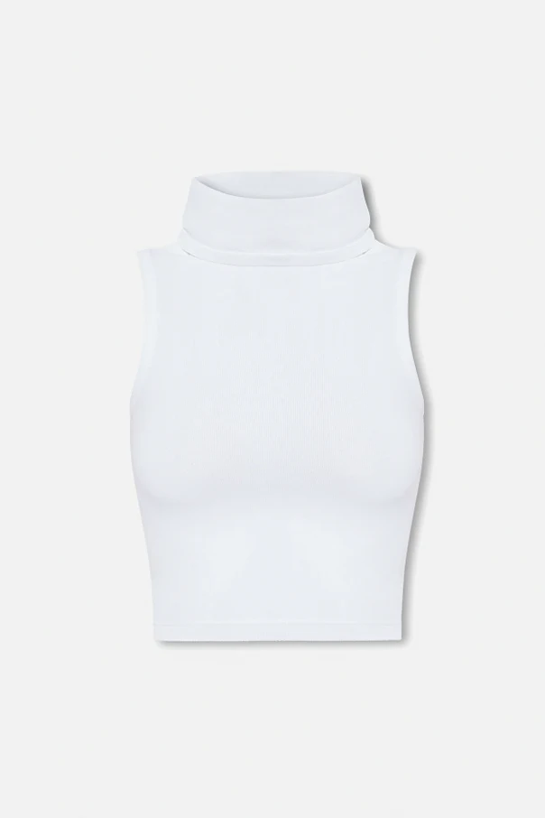 WEISS Top with standing collar