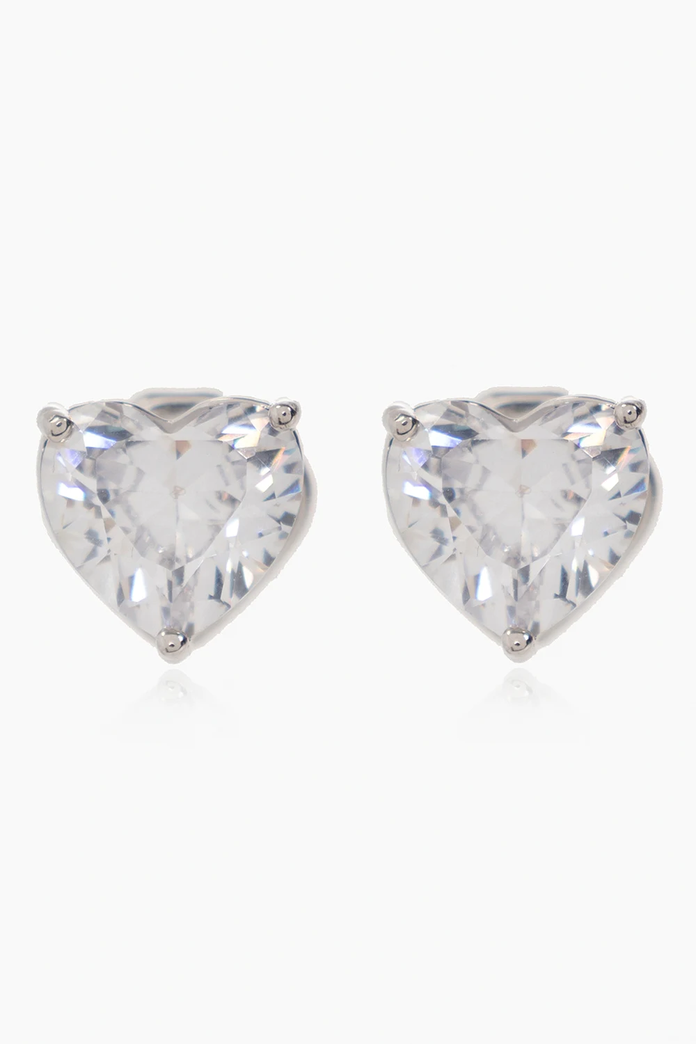 SILVER Heart-shaped earrings