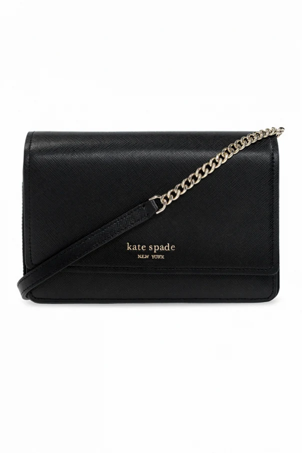 BLACK ‘Spencer’ wallet with strap