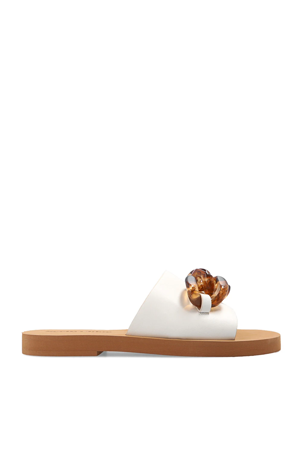 Leather slides