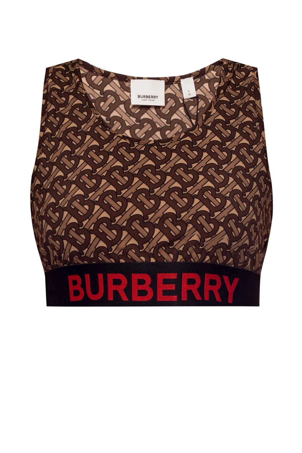 BROWN Monogram jersey top