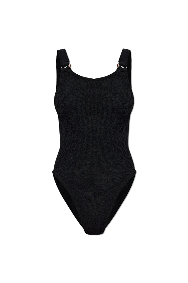 SCHWARZ Einteiliger Badeanzug 'Domino'