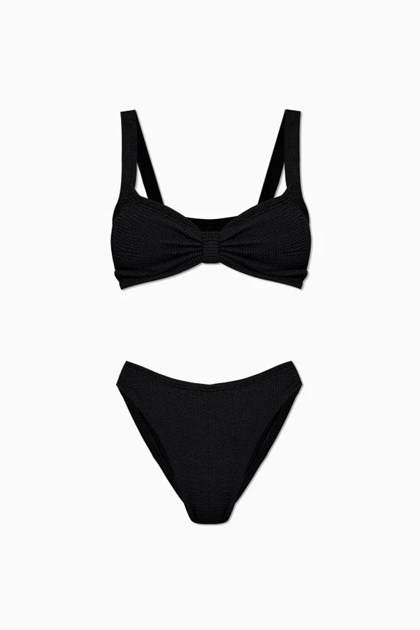 SCHWARZ Zweiteiliger 'Bonie' Badeanzug