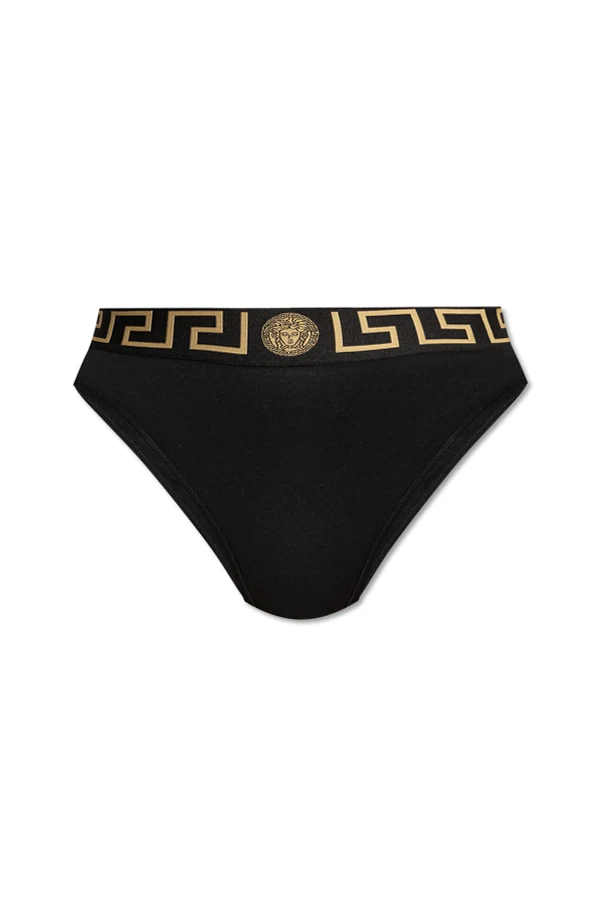 CZARNY Figi z wysokim stanem