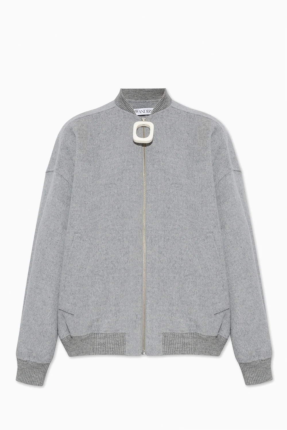 GREY Wool bomber jacket