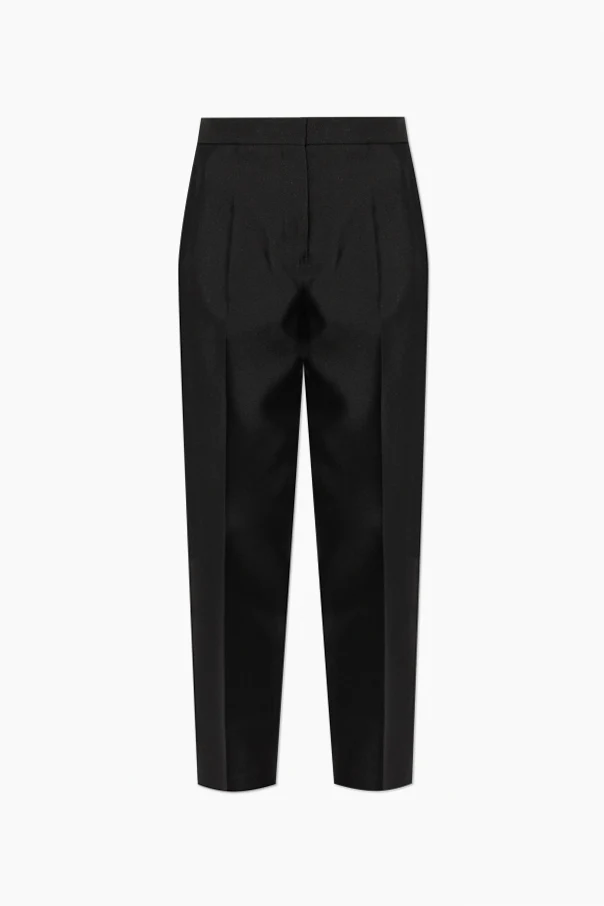 BLACK Creased trousers