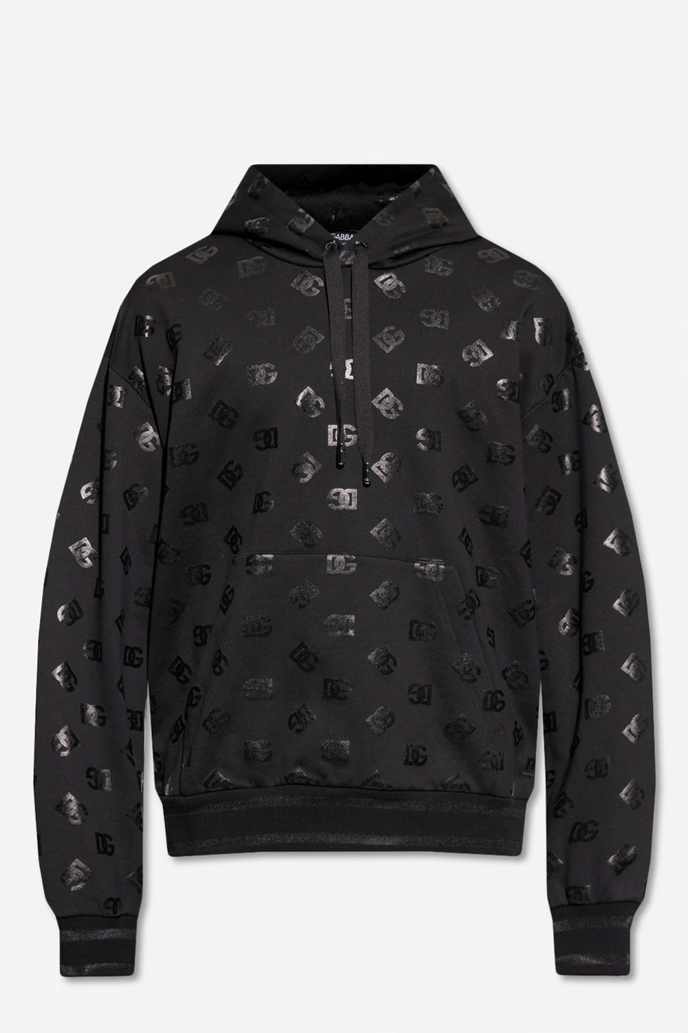 BLACK Hoodie with monogram