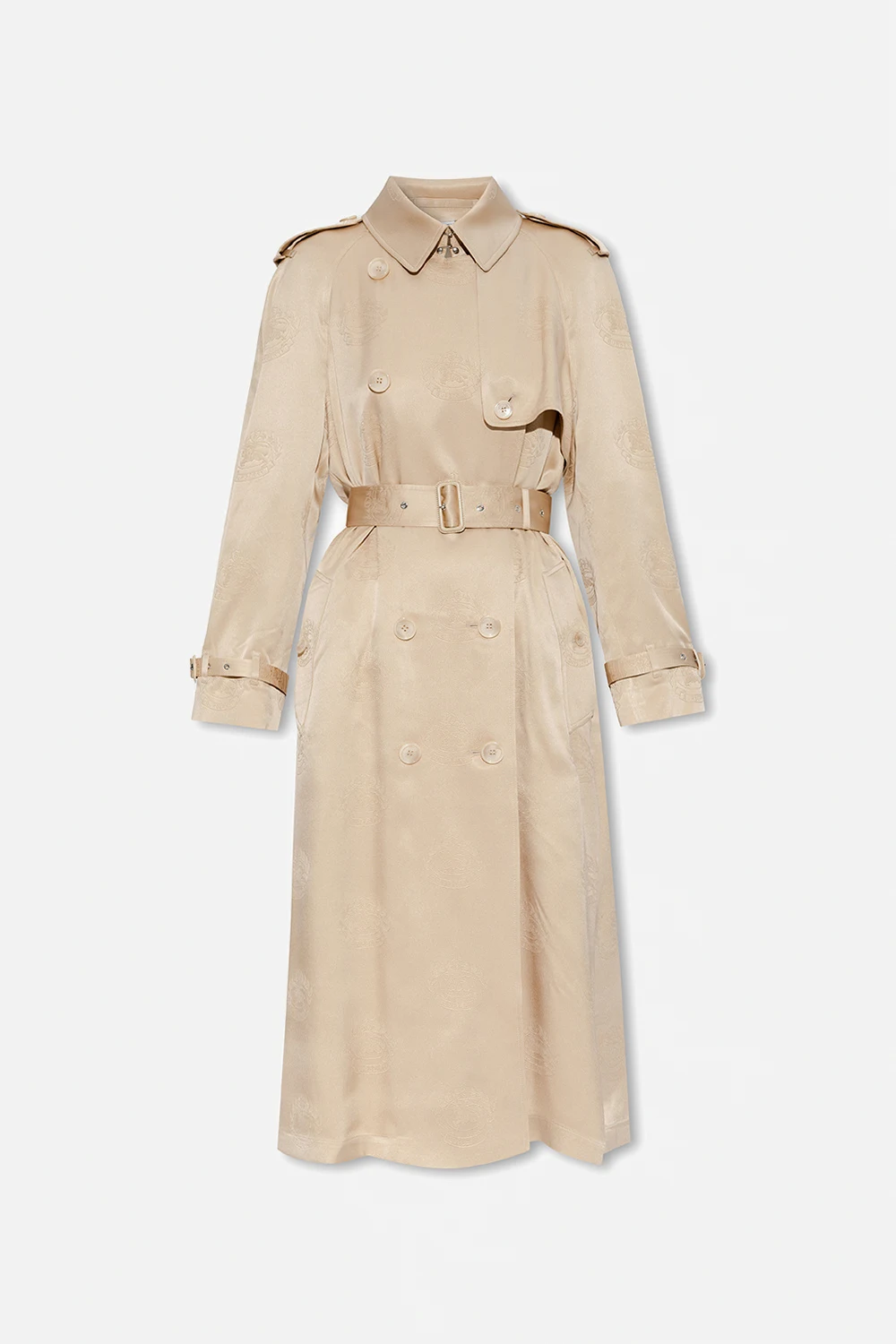 beige ‘Pedley’ silk trench coat