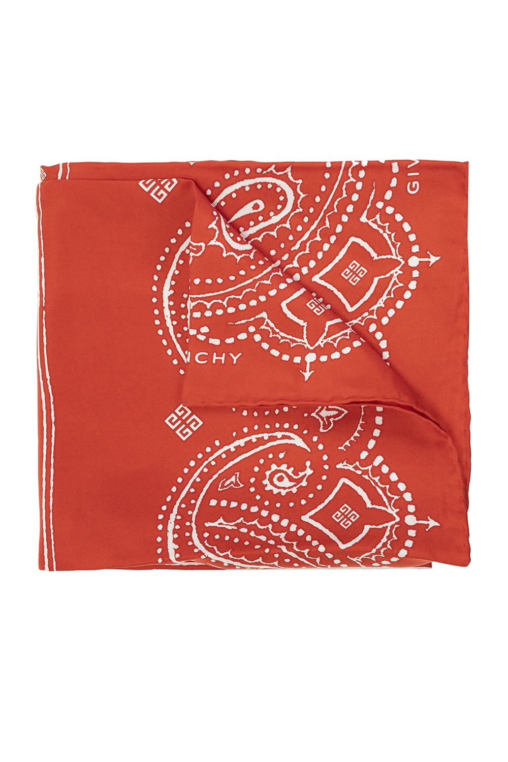 Silk shawl with logo