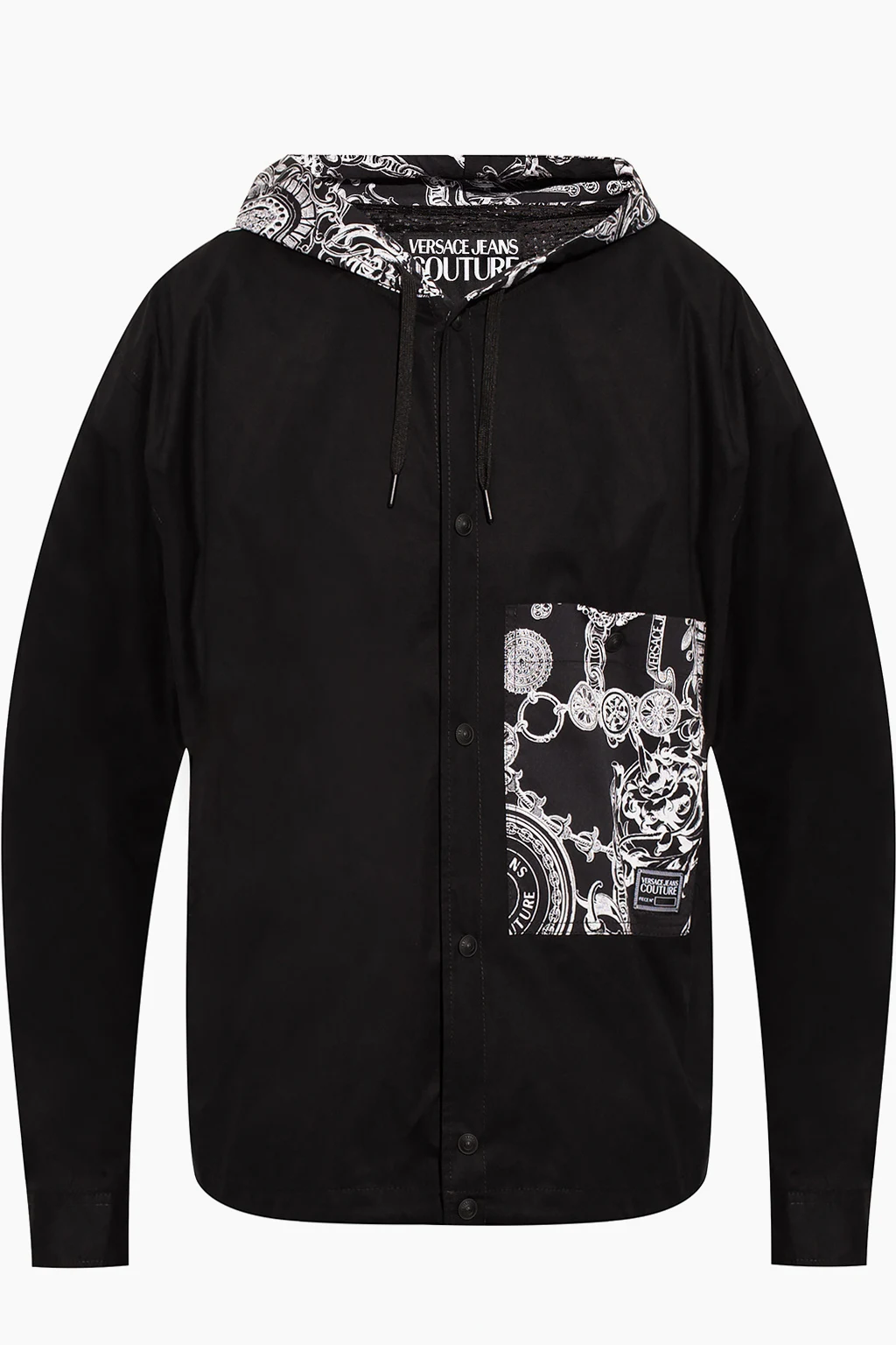 BLACK Hooded jacket