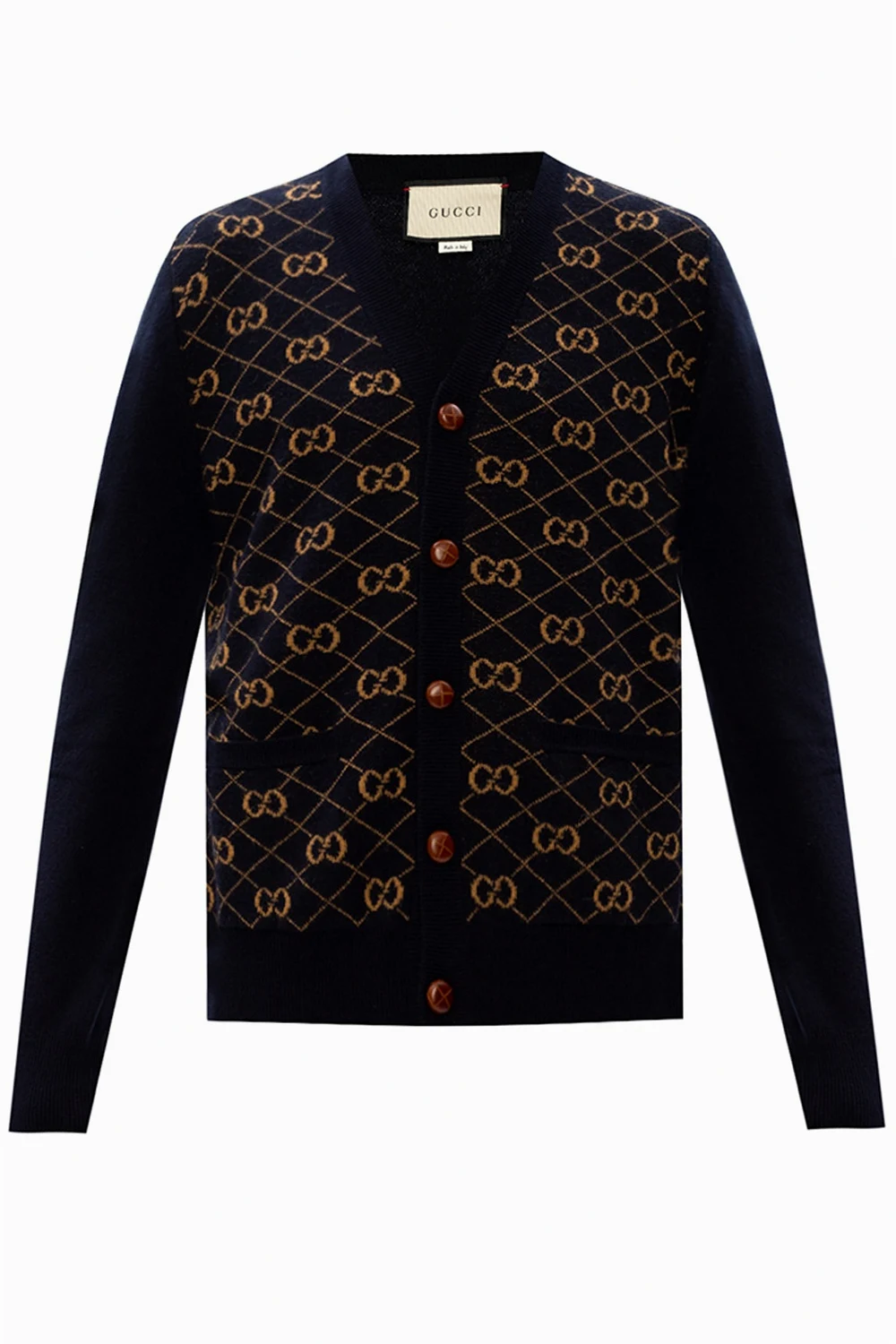 NAVY BLUE Cardigan with pockets