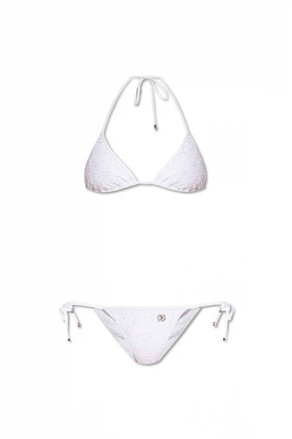 BIAŁY  Dwuczęściowy kostium kąpielowy