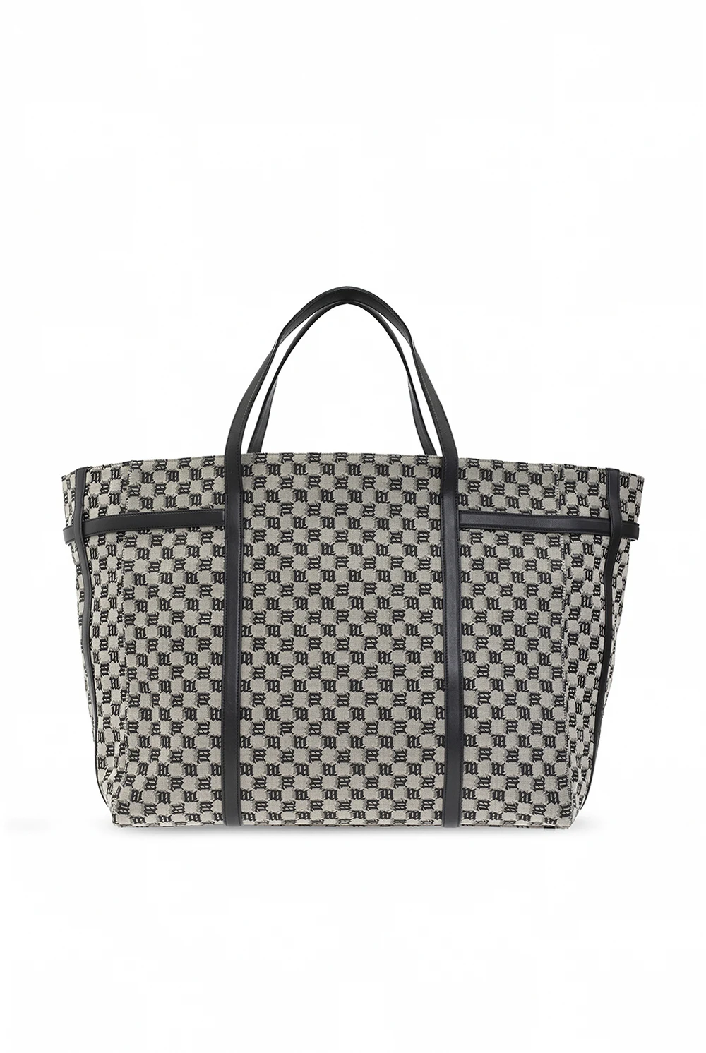 BLACK Patterned traveler bag