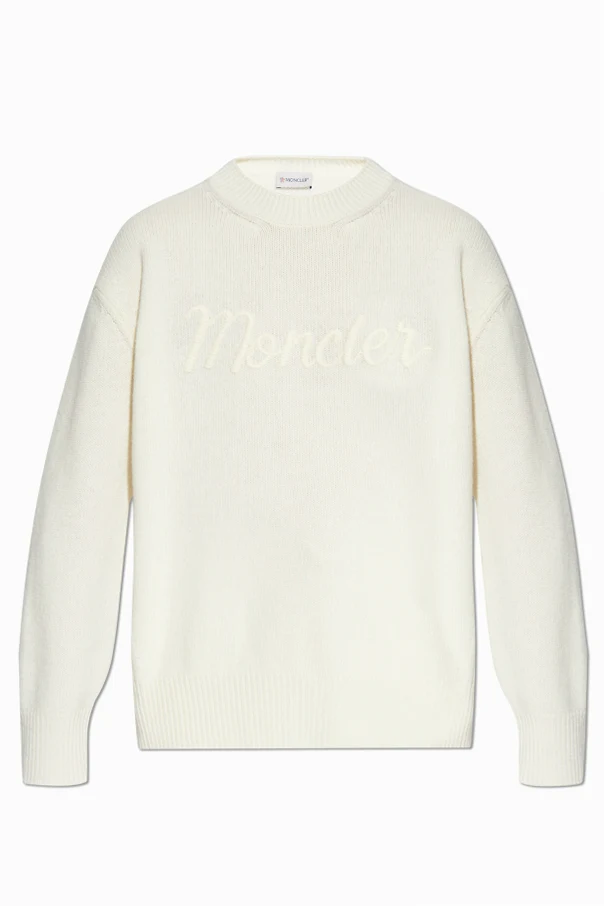 CREME Pullover mit gesticktem Logo