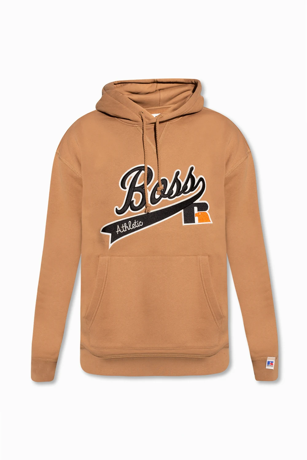 Hoodie with logo patch
