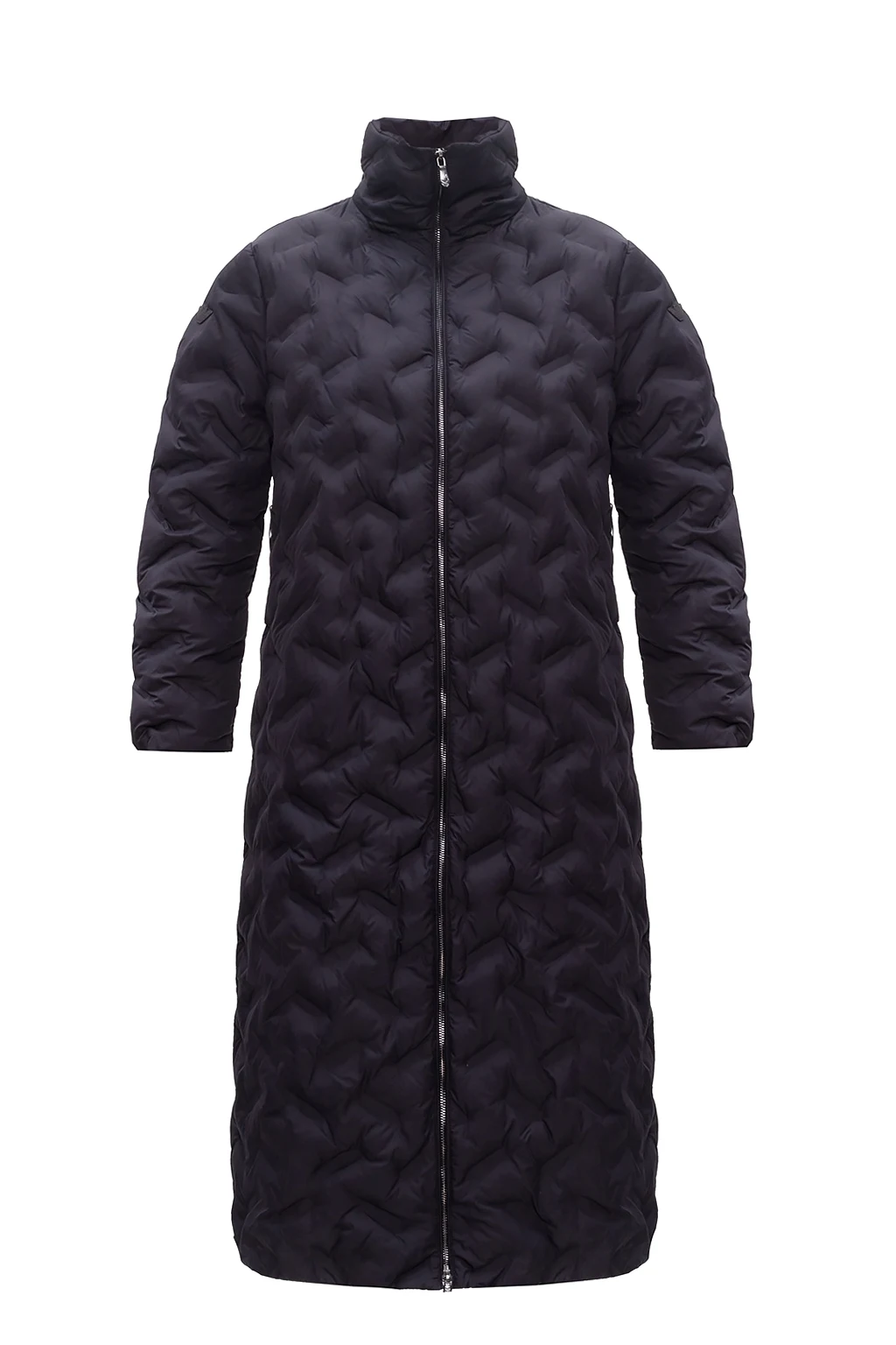 NAVY BLUE Belted coat
