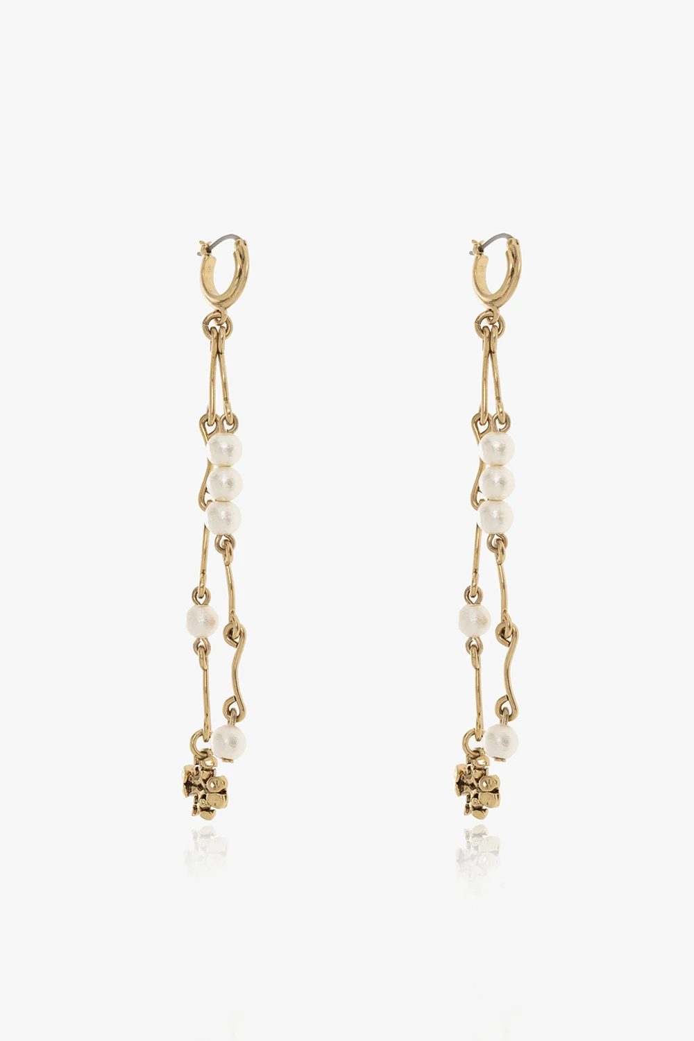 GOLD ‘Brutalist’ drop earrings