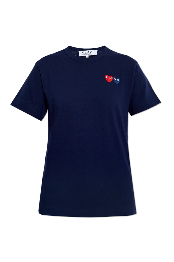 MARINEBLAU T-Shirt mit Logoaufnähern