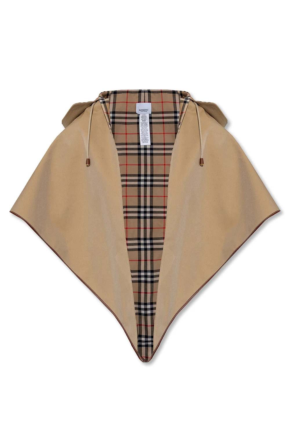 beige Hooded cloak