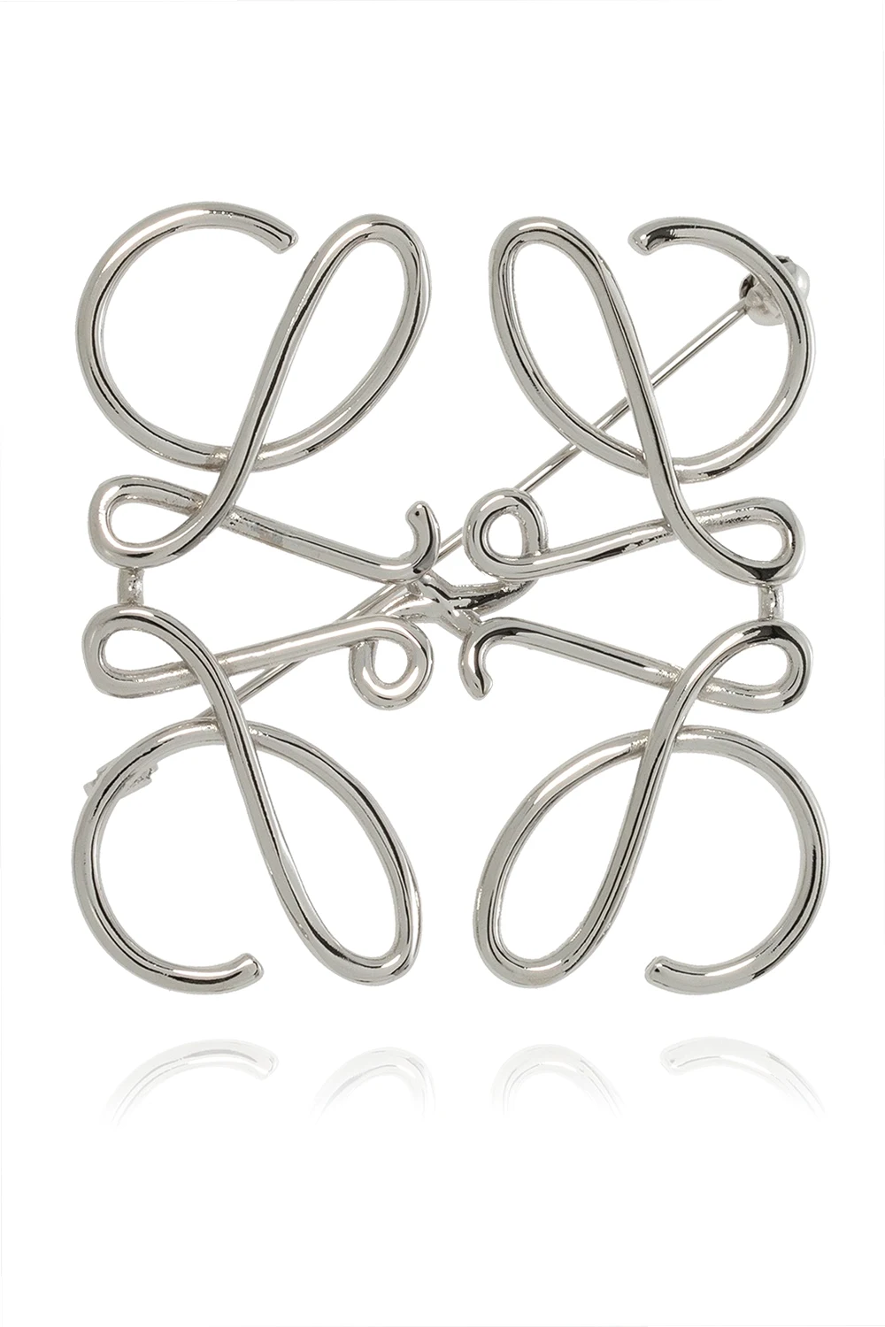 SILVER Brooch with logo