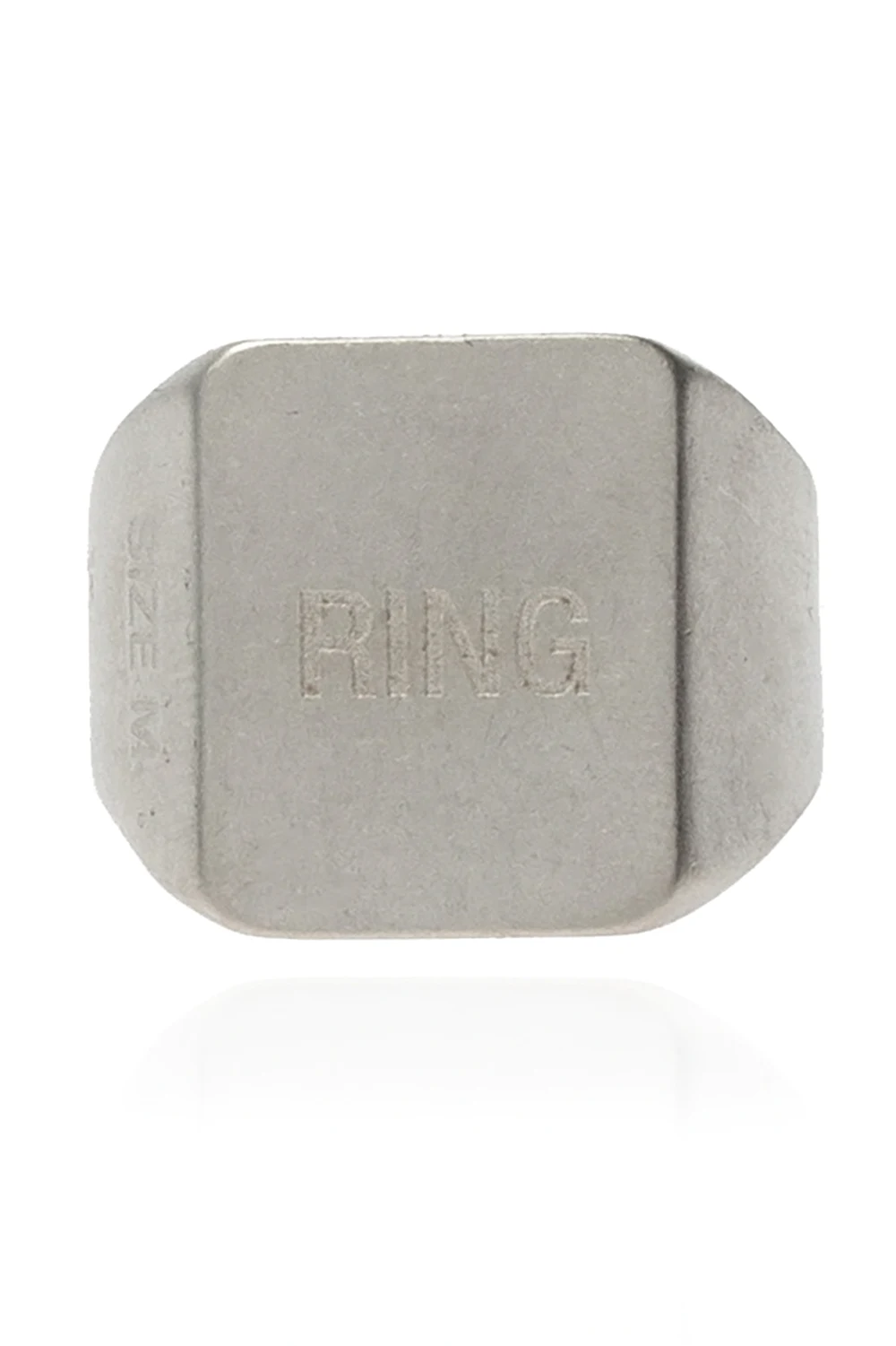 SILVER Brass ring with logo