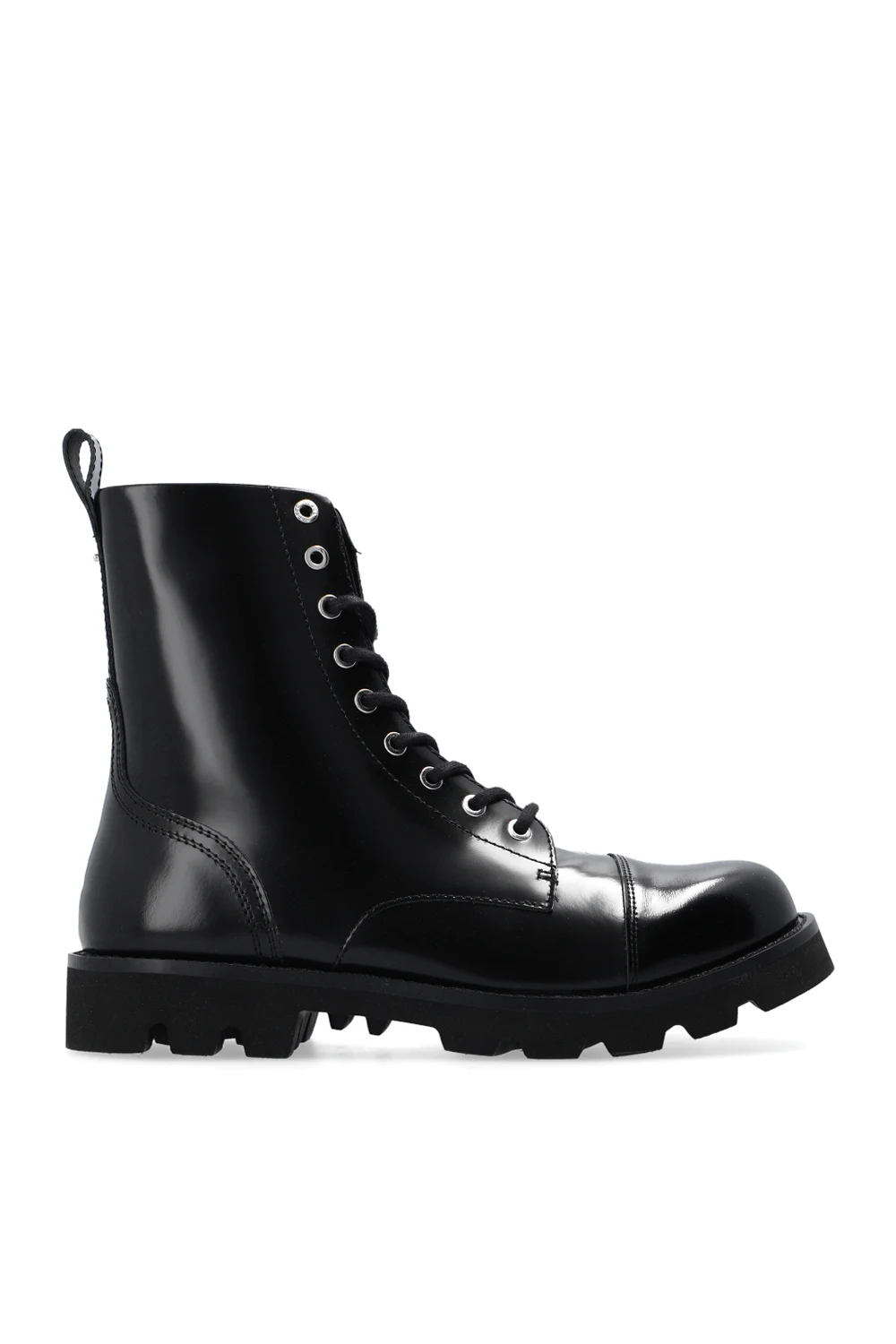 Lakierowane buty 'D-Konba' typu 'combat'