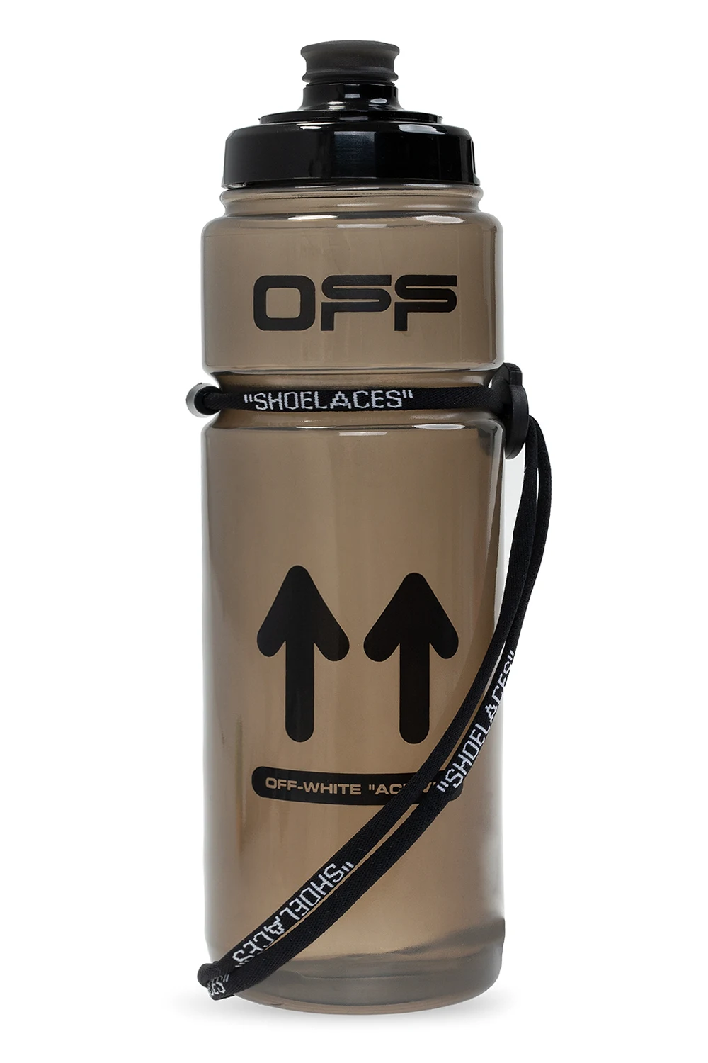 BLACK Water bottle with logo