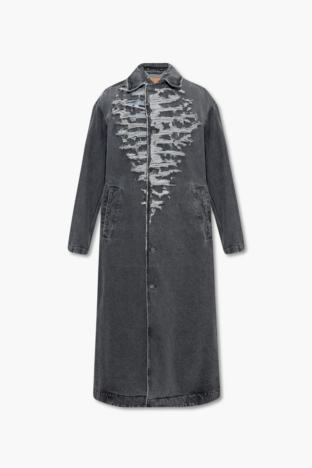 ‘D-ROKU-LONG’ denim coat