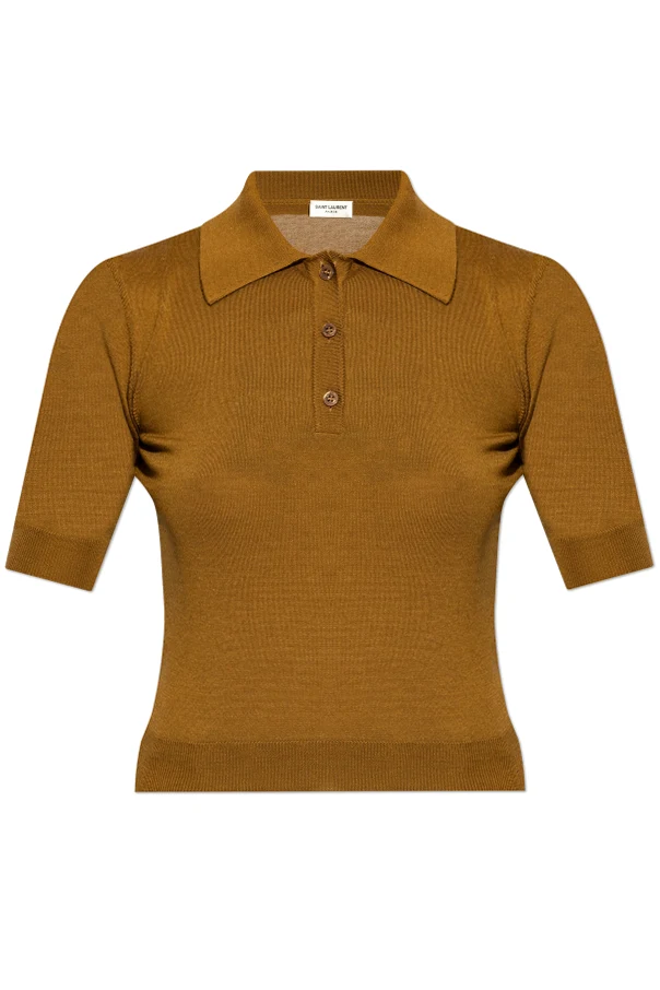 BRAUN Polo mit Logo