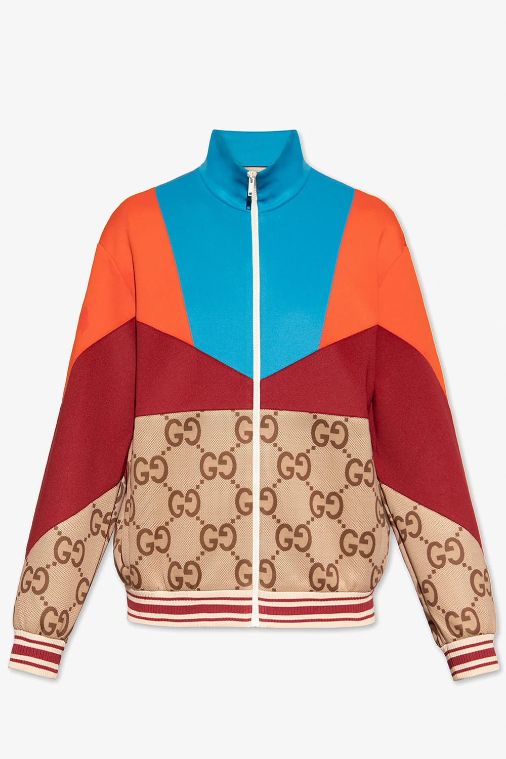 Jacket with standing collar