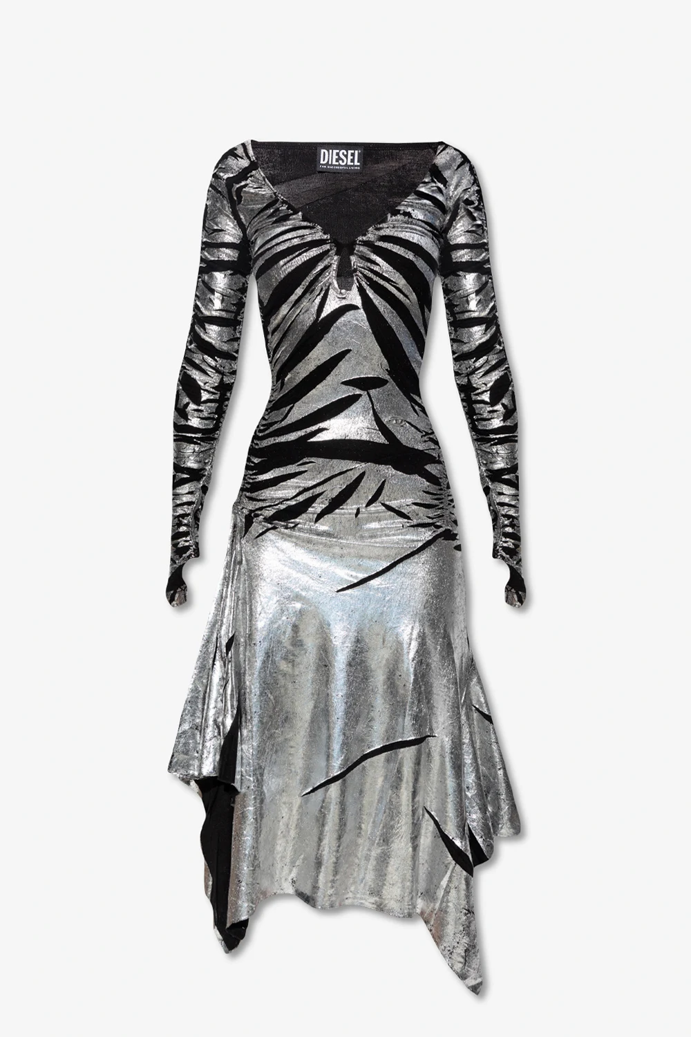 SILVER ‘D-RILT’ dress