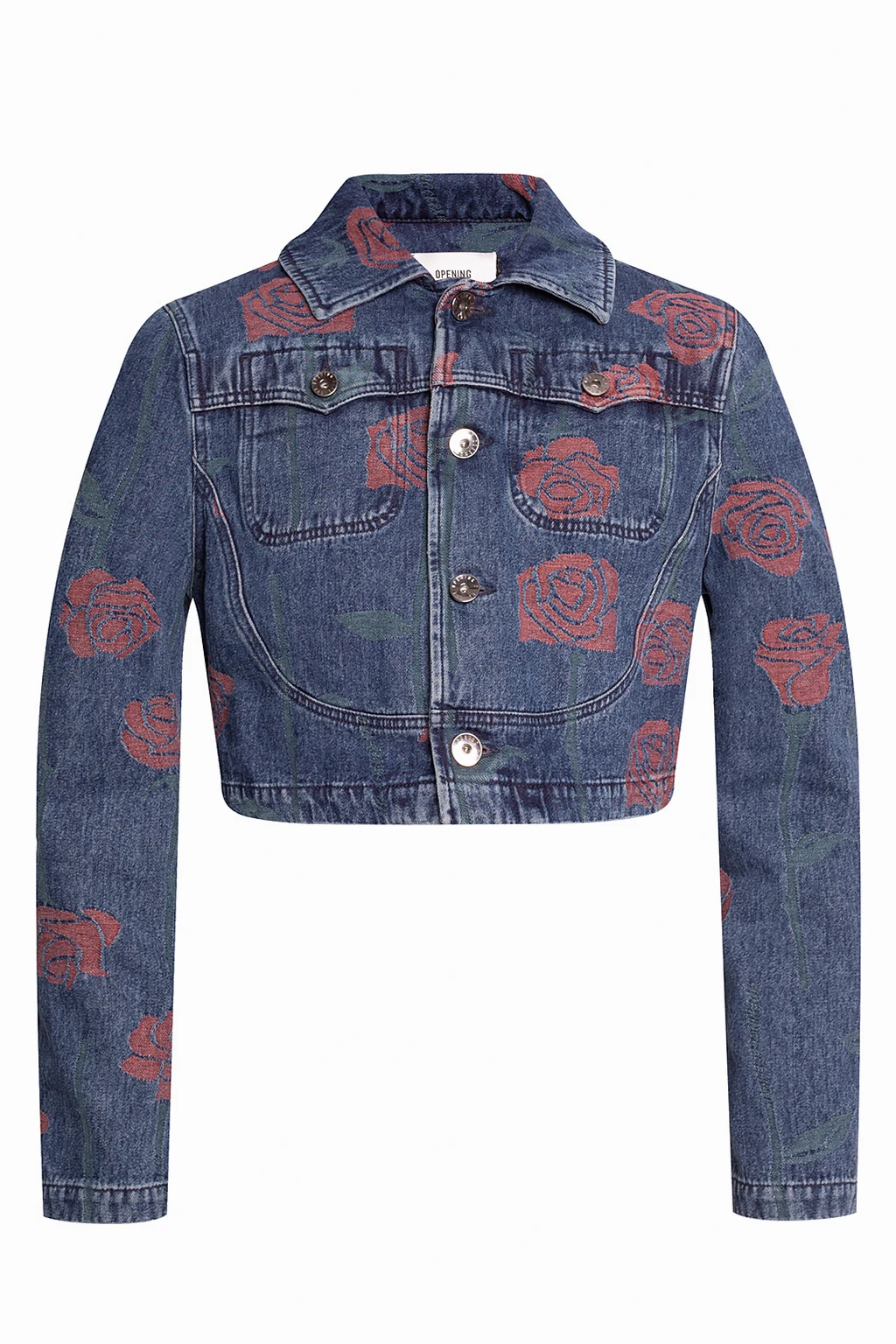 Cropped denim jacket