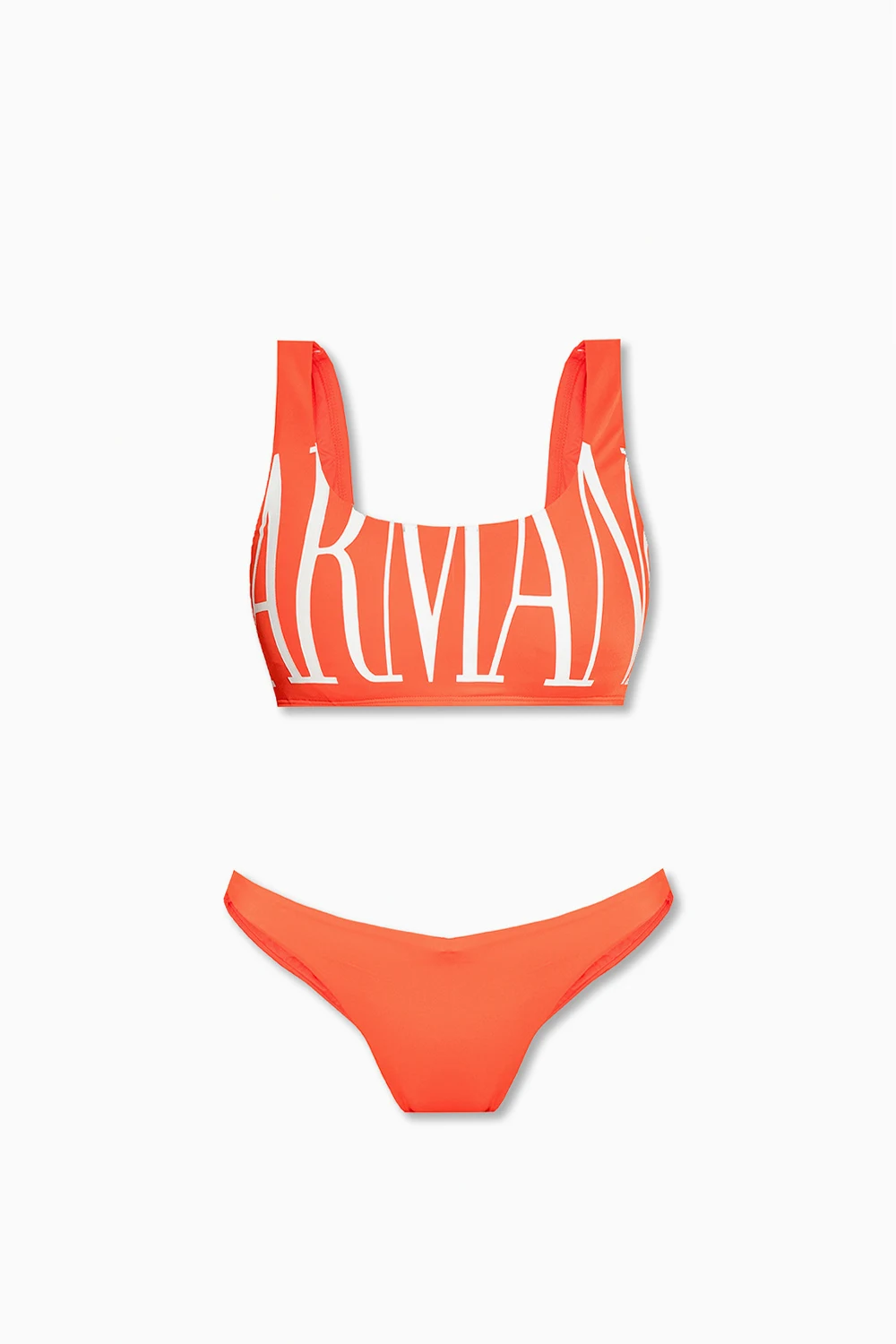 ORANGE Bikini with logo print