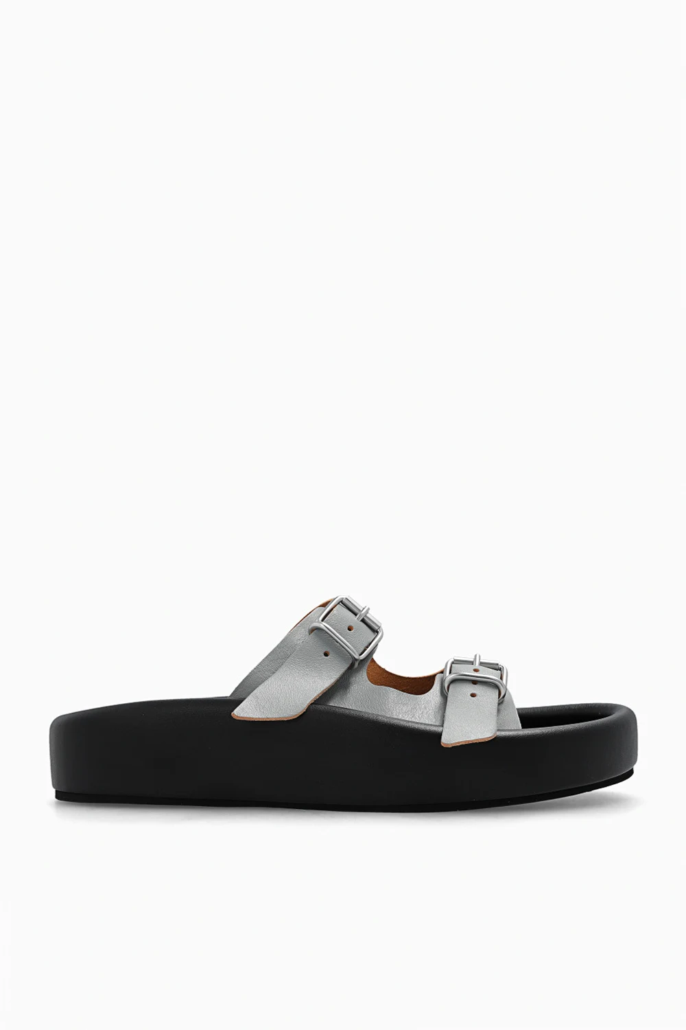 Leather slides