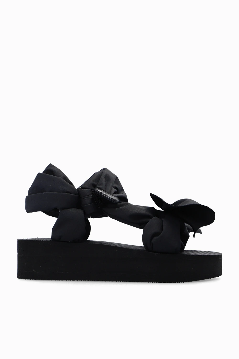 BLACK ‘Puffy’ platform sandals
