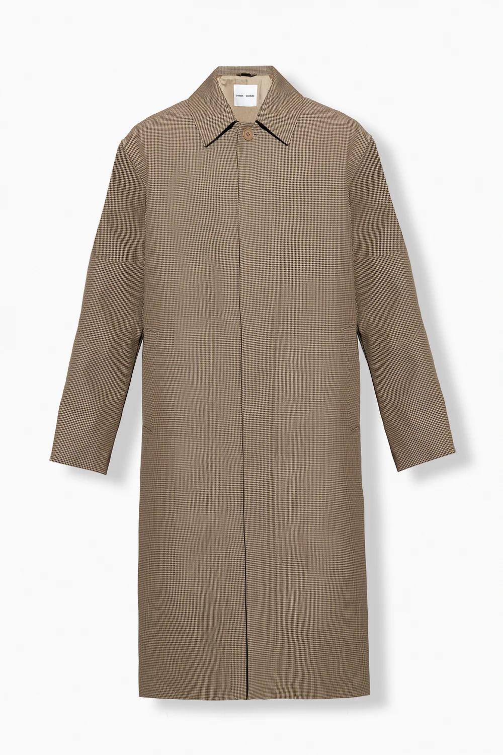 BROWN ‘Jacob X’ houndstooth coat