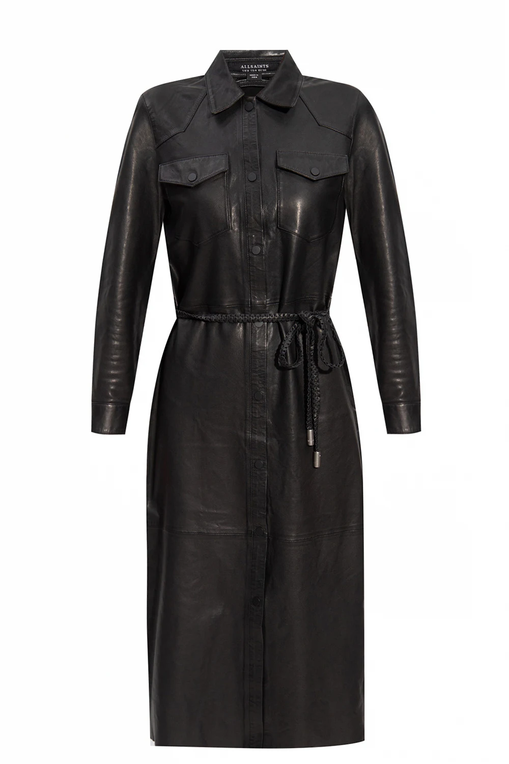 BLACK ‘Lambert’ leather dress