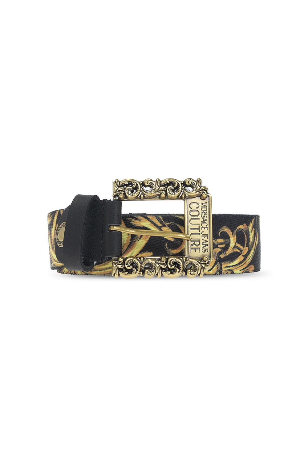 BLACK Patterned belt