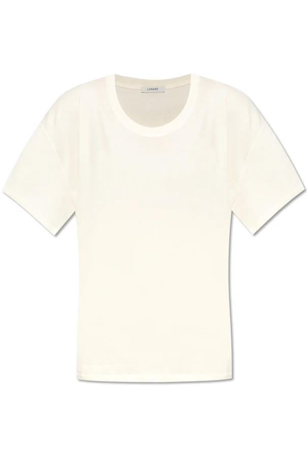 kremowy Bawełniany t-shirt