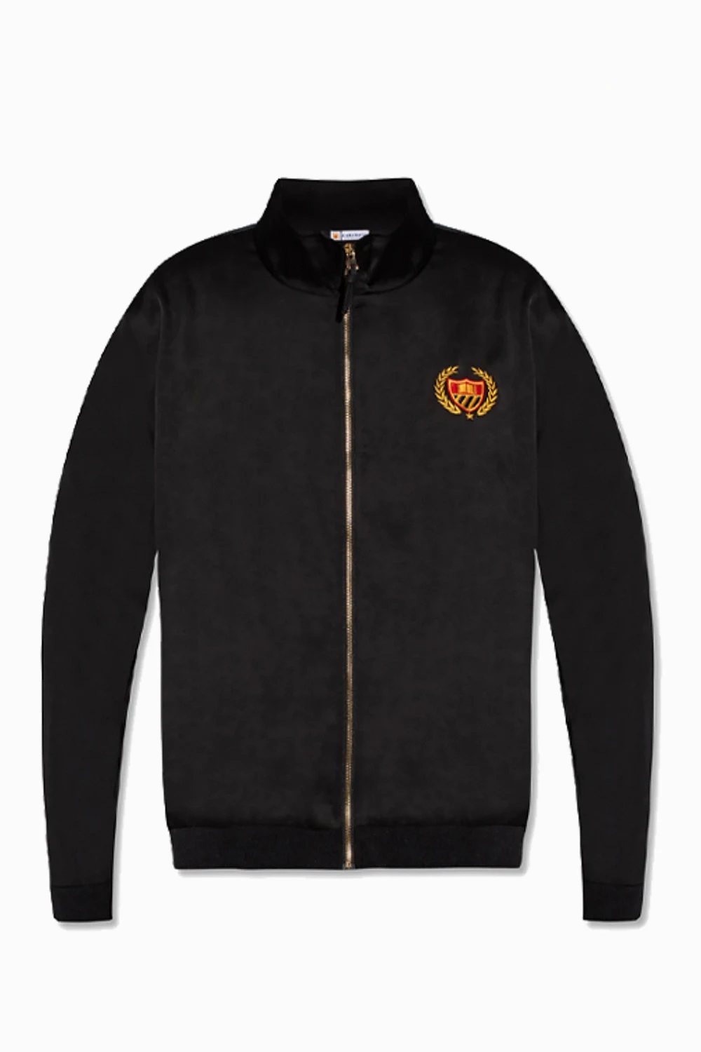 BLACK Sweatshirt with standing collar