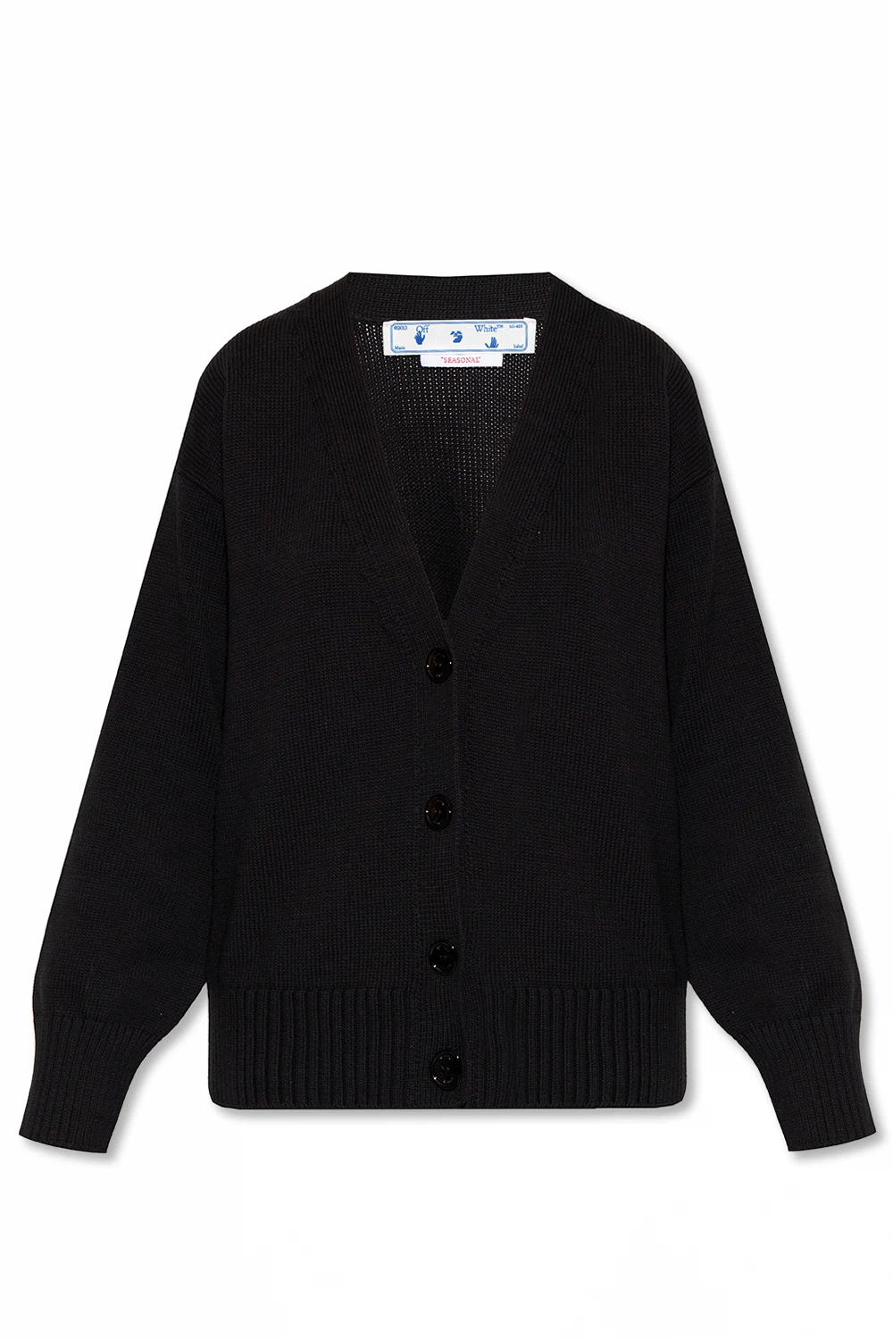Cardigan with logo